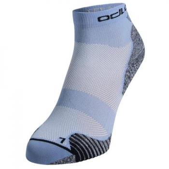Odlo Ceramicool Quarter Calcetines Para Correr - Azul, Calcetines Cortos, Material Ceramicool, Talla EU 45-47, Unisex Adulto