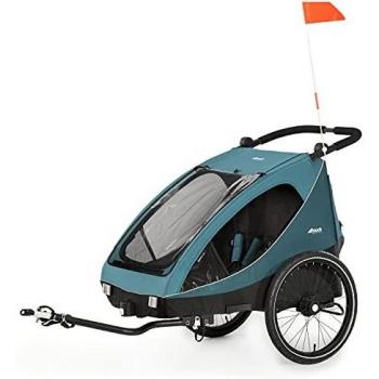 Silla de paseo y remolque de bicicleta Dryk DUO petrol de Hauck