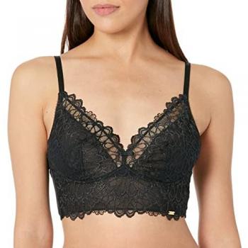 Gossard Swirl Non-Padded Longline Bralette 32D Black