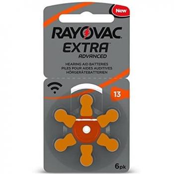 Pilas Auditivas Rayovac Extra Avanzadas 13 - Paquete de 6 Unidades