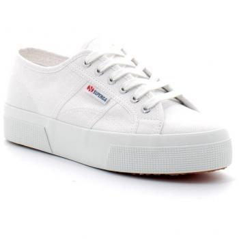 Superga 2740 Platform Classic Canvas Trainers - White