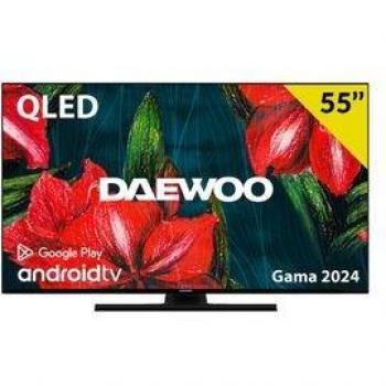 Televisor Smart TV Daewoo D55DH55UQMS 55 QLED UHD 4K Android Smart TV