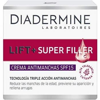 Diadermine Lift+ Superrellenador Anti Manchas Fps15, Previene Las Manchas de la Edad, para Pieles Maduras, Acción Antiarrugas, 50 Mililitros