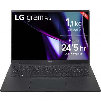 Portátil LG gram Pro 16Z90SP-K.AA75B, Intel Core Ultra 7, 16GB RAM, 512GB SSD, 16, Windows 11