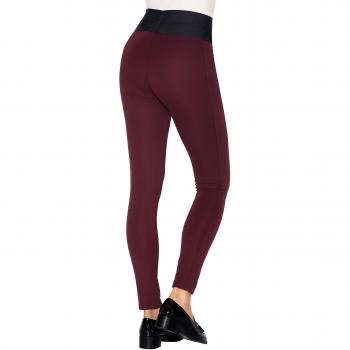 VENCA Tregging Efecto Vientre Plano Mujer by Vencastyle - 001402,Vino,4XL