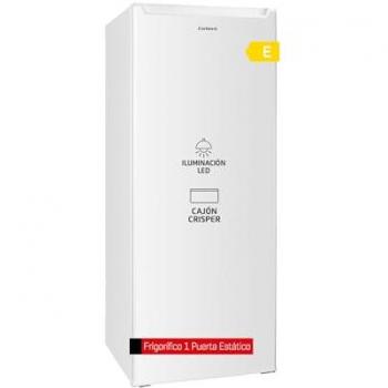 Frigorífico Corbero CCLH14324W 1 puerta 242L Blanco Clase E con Luz Interior, Crisper, Estantes de Cristal y Puerta Reversible