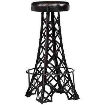Real Leather Bar Stools Set of 2