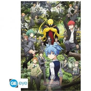 Poster Assassination Classroom Grupo en el Bosque (91.5x61 cm)