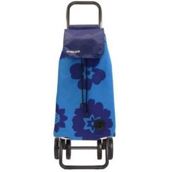 Rolser Carro Pack Cala Logic Dos+2 Azul, Aluminio Ligero y poliéster, 32.5x39.5x106 cm