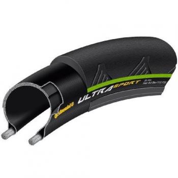 Continental Ultra Sport II - Neumático, Negro / Verde, 25-622