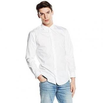 BOSS Orange EdipoE - Camisa para hombre, color blanco