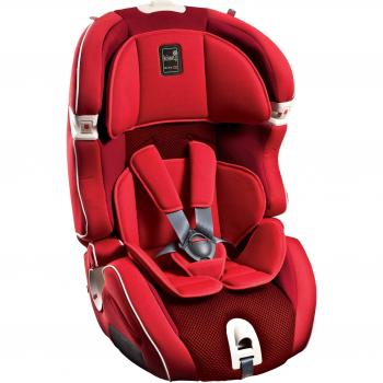 Kiwy SLF123 Q-Fix, Silla de coche con Isofix para grupo 1/2/3, Rojo