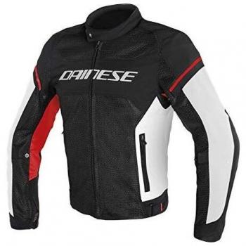 Dainese 1735196_858_48 Chaqueta para moto, Negro/Blanco/Rojo, 48
