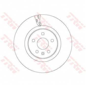 Disco de freno TRW DF6700S, frente, ventilado, altamente carbonizado, 1 pieza