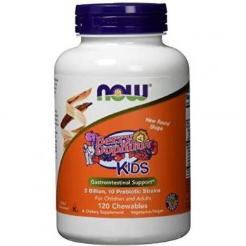 Now Foods BerryDophilus Kids Chewable Probiotics - 2 Billion CFU, 120 Count