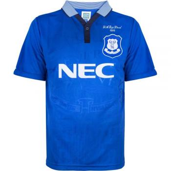 Everton 1995 Home FA Cup Retro Football Shirt