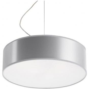 Lámpara de Techo Arena 35 Gris E27 Colgante PVC Gris Claro 2 Bombillas LEDBOX