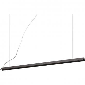 Lámpara colgante LED V-Line de diseño moderno en color negro con tecnología integrada