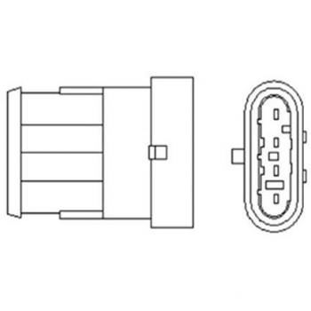 Magneti Marelli Sensor de Oxígeno para Alfa Romeo 166 Fiat Punto