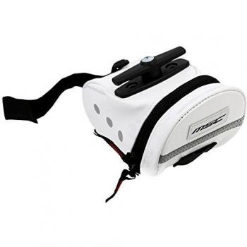 MSC BAG1302WH - Bolsa sillín expandible Reflectante, Color Blanco