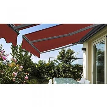 Toldo semi-integral de 2,5x2m en aluminio rojo