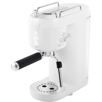 Cafetera Espresso Elle 1400W, 2 Tazas, Blanco, Con Tanque de Agua de 1 Litro y Sistema de Espuma de Leche