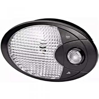 Luz Interior Halógena 12V Hella 2JA009294-021 con Montaje Interno y Difusor Transparente