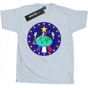 Camiseta Clásica de Astronautas NASA con Globo Terráqueo para Hombre XXL Blanca