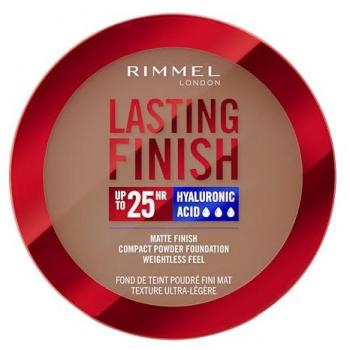 Rimmel Lasting Finish 25H SPF 20 Compact Powder Foundation - Shade 012 Cinnamon, Waterproof, Matte Buildable Coverage, Anti-Pollution, Hyaluronic Acid