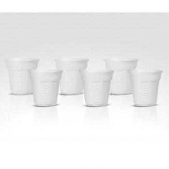 Set de 6 Tazas Bialetti Bicchierini Octagonal Blanco para Espresso