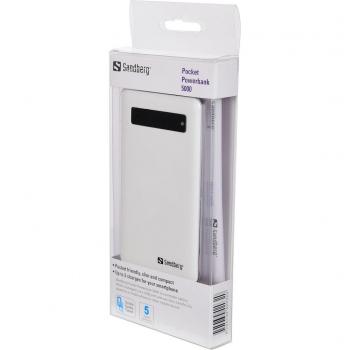 Sandberg Pocket Powerbank - Cargador de 5000 mAh para Smartphone