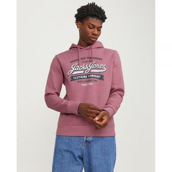 Sudadera Hombre Jack & Jones Modelo Logo Color Rosa
