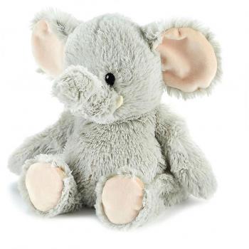 Microwaveable Gray Elephant Warmies - 33 cm