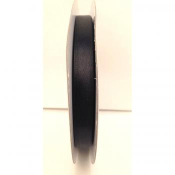 Nastro Doppio Raso Nero 10mm x 50mt