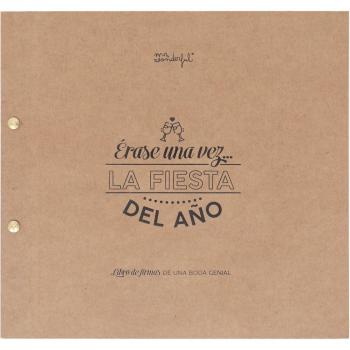 Libro de firmas de boda Iconic Mr Wonderful: Érase una vez… la fiesta del año