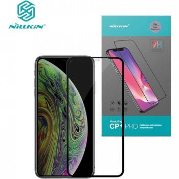 Protector de Pantalla Completa Nillkin CP+ Pro para iPhone 11, Cristal Templado Dureza 9H, Bordes Redondeados 2.5D, Color Negro