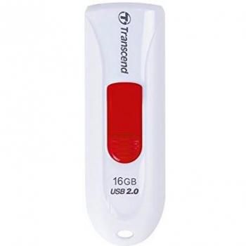 Transcend JetFlash 16GB JETFLASH 590W 16GB USB 2.0 Color blanco unidad flash USB - Memoria USB