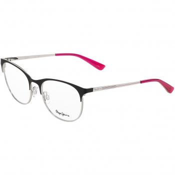 Gafas Graduadas Pepe Jeans PJ 1378 C5 para Mujer, Armazón Negro, Lentes Recetados de 52 mm