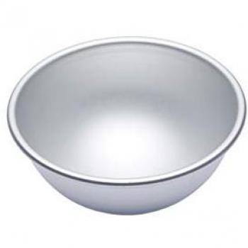 Molde de Metal Anodizado Plateado para Tarta Hemisférica - Master Class, 15.5cm x 7.5cm