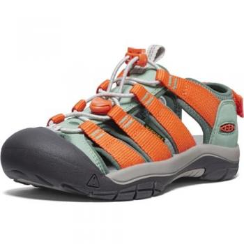Keen - Sandalias de montaña para niños Newport Boundless Naranja, modelo juvenil, trekking, talla 37