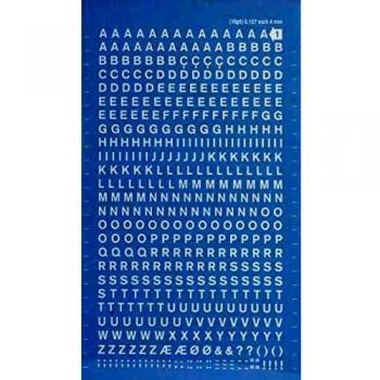 Apli Letras Transferibles Blancas 4mm - Facil Aplicacion - 470 Caracteres