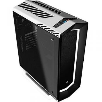 Aerocool P7C1WG, caja gaming PC ATX, LED 8 colores, ventilador trasero, Blanco con cristal templado Única