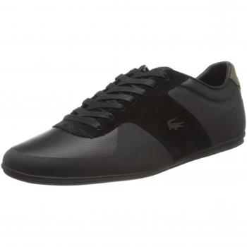 Lacoste Men's Turnier 117 1 Cam1021024 Low-Top Sneakers, Black, 7.5 UK