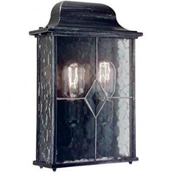 Aplique Elstead Wexford WX7 de 34 cm, negro/plata