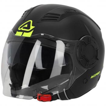 Acerbis Casco Jet Vento Negra - Casco Jet, color negro, modelo Vento