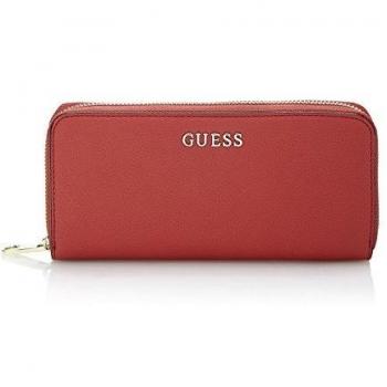 GUESS Tulip Large Zip Around Wallet Red