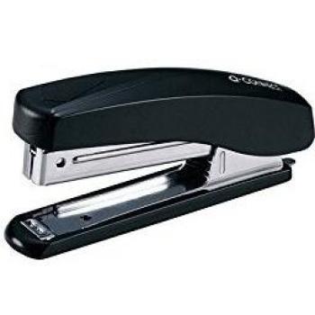 Grapadora Q-Connect KF15933 de Plástico Negro con Capacidad para 10 Hojas, Utiliza Grapas Número 10