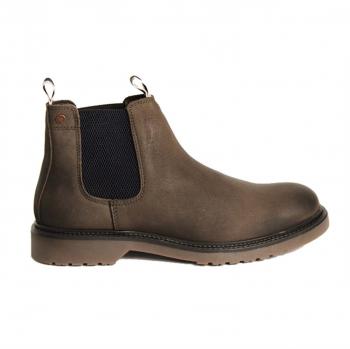 Jack & Jones Men's Brown Leather Chelsea Boots, Size 11 US