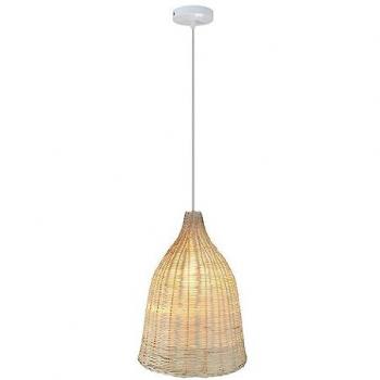 Lámpara Colgante Luzon de Ratán 1xE27 25cm - Estilo Rústico