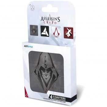 Assassins Creed Coaster Conjunto de 4 corcho 9,5x9,5cm Genérico
